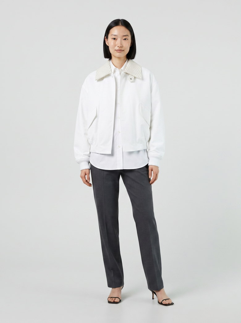 Cotton blouson on the same model, item 6 of the run