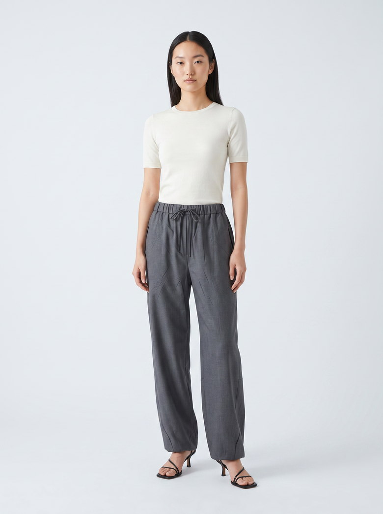 Mohair joggers on the same model, item 30 of the run