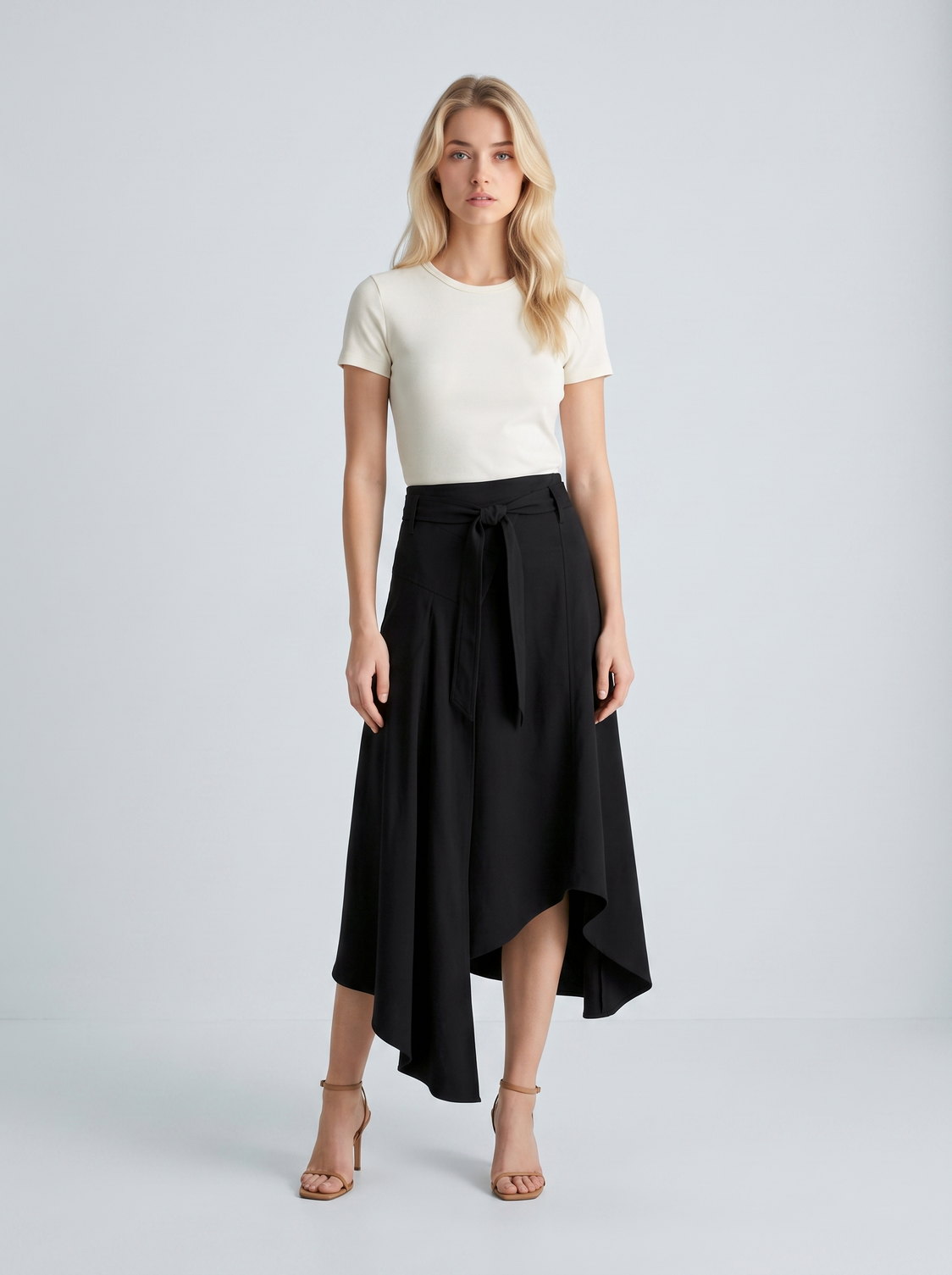 QuickAds: Asymmetric cotton skirt