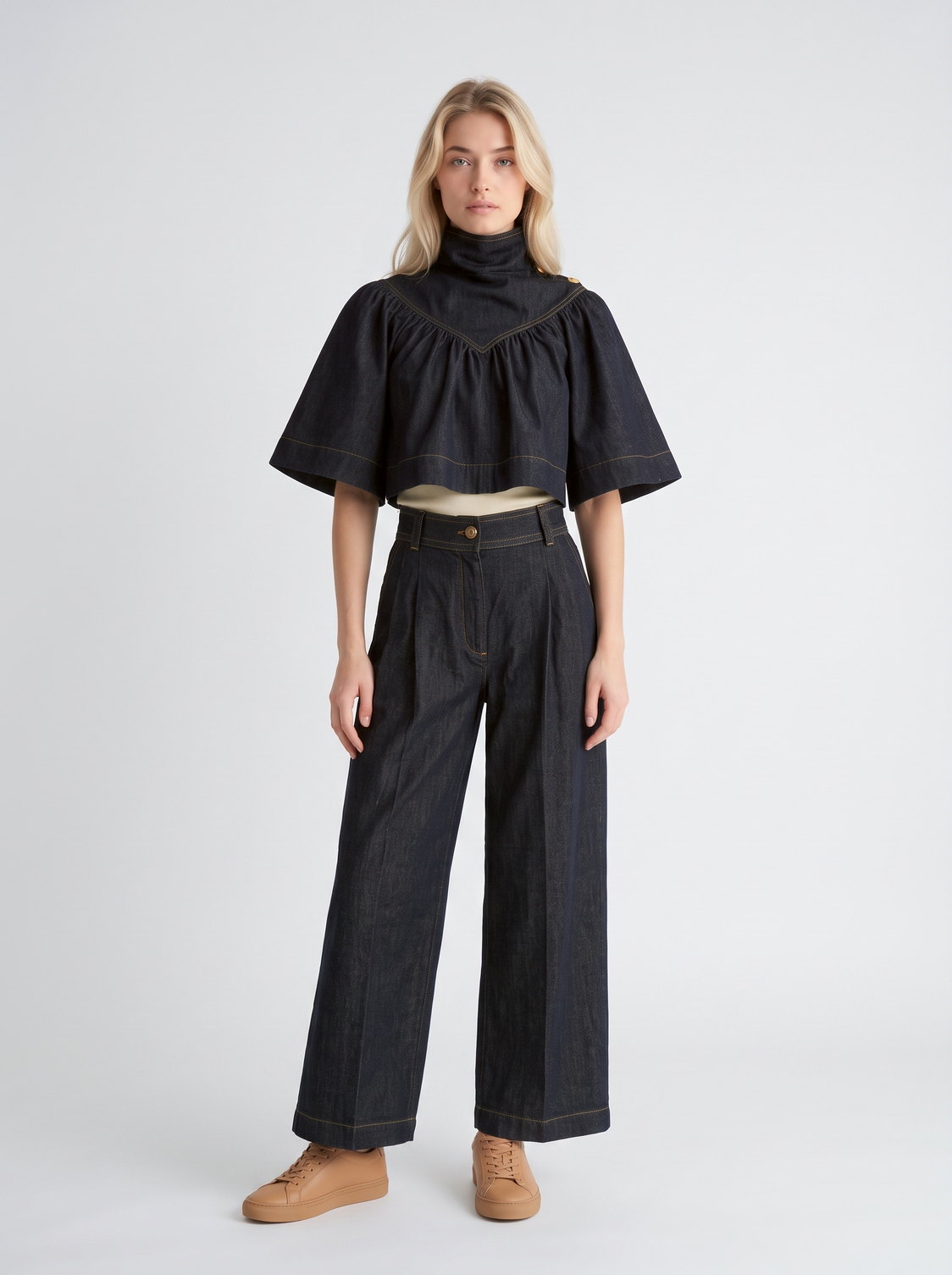QuickAds: Denim cape top