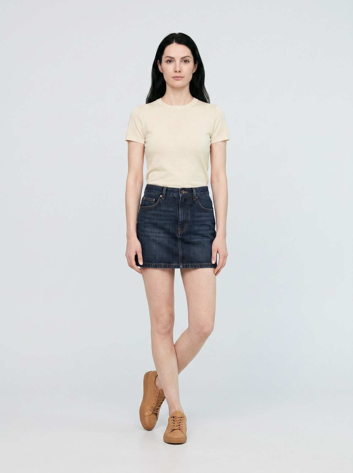 QuickAds: Denim miniskirt