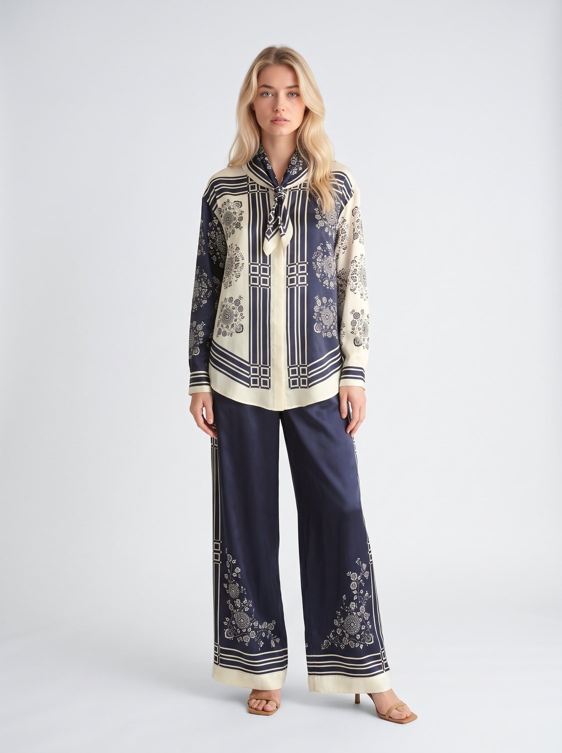 QuickAds: Navy print trouser