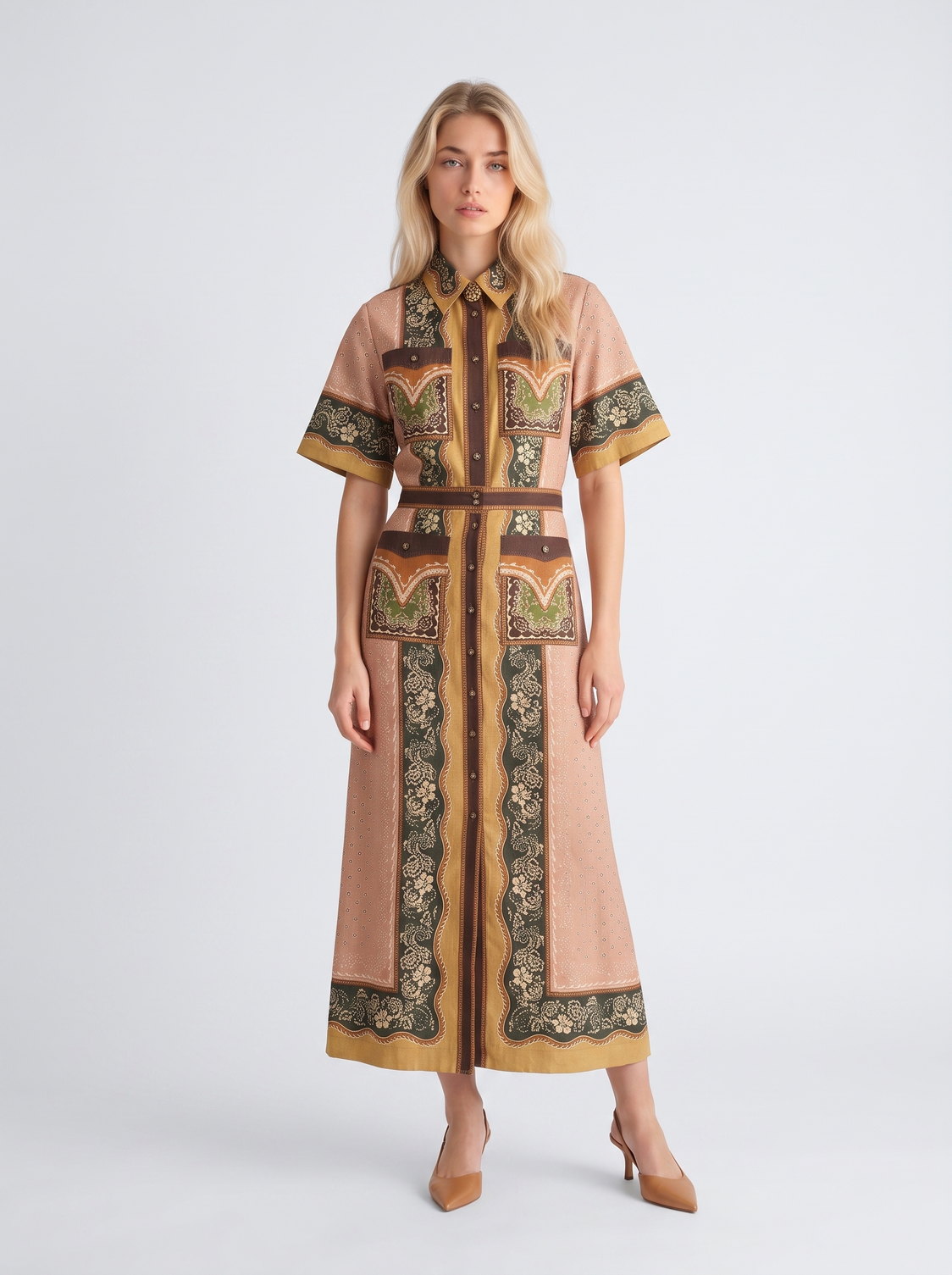 QuickAds: Printed shirtdress