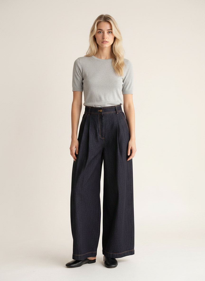 Generic AI tool: Denim cape top