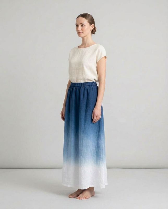 Reconstruction of a rejected frame: The dip-dye came back upside down. The ink belongs at the hem.