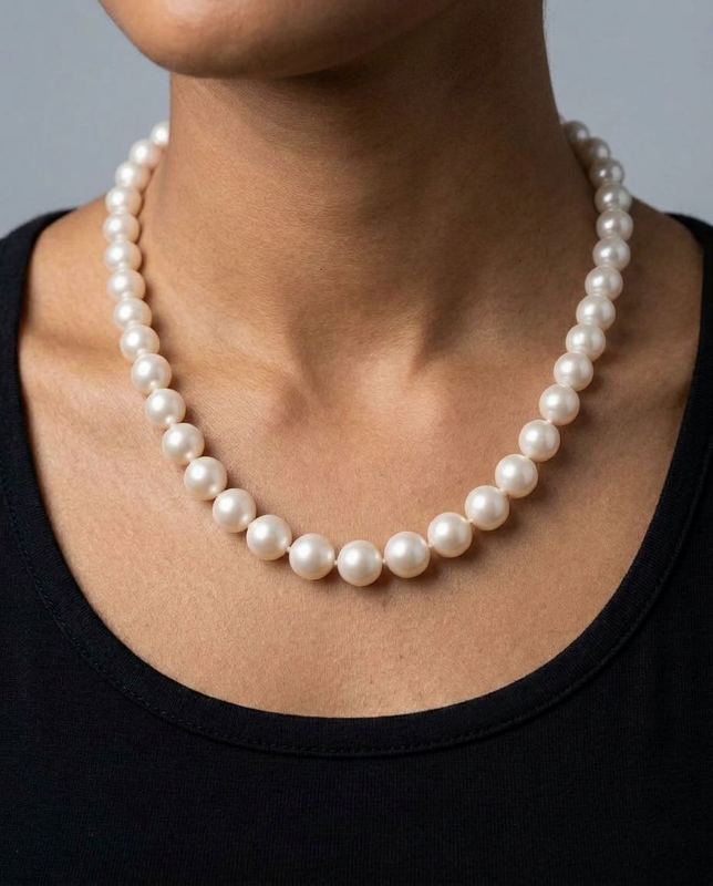 Reconstruction of a rejected frame: Every pearl came back the same size. The strand we sent graduates to the center.